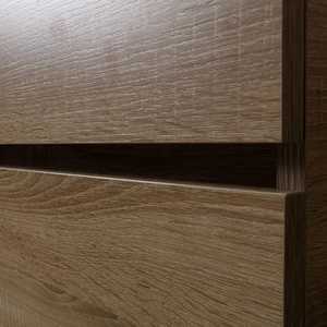 Shanghai Oak 60cm <b>Wall</b>-Hung Bathroom Cabinet with Drawer <b>Mirror</b> Washbasin Bathroom <b>Sets</b> - Product Image 5