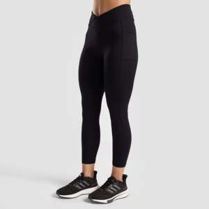 Leggings décontractés sans couture en spandex et nylon, taille haute, noirs, avec motif, taille XL et 3XL, pour la saison hivernale, modèle Glide 2.0 - Product Image 1