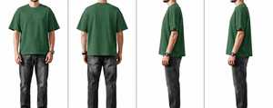 เสื้อยืดผู้ชายปักลายสีเขียว ผ้าถัก แห้งเร็ว ใส่สบายสำหรับฤดูร้อน แขนสั้น โลโก้ด้านหน้า - Product Image 6