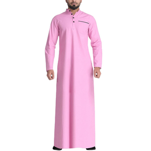 Alta calidad islámico musulmán Dubai hombres Bisht Abaya Eid árabe Thobe Arabia hombres bata Thobe largo elegante hombres Thobe 2024 - Product Image 3