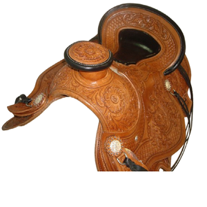 Selle de course Western Pleasure en cuir d'origine robuste de qualité supérieure pour les courses de chevaux et l'équitation - Product Image 3