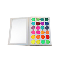 Palette de fards à paupières longue tenue 24 couleurs - Hautement pigmentée, palette de maquillage professionnelle avec emballage sécurisé et adapté aux voyages