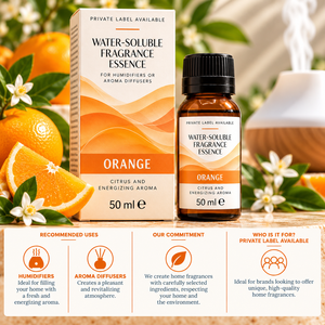 Essenza all'arancia idrosolubile OEM 50ml |   Fragranza per umidificatore al profumo di agrumi e frutta |   Marchio Privato Spagna - Product Image 3