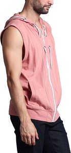 Camiseta sin mangas con capucha para hombre, chaleco de malla transpirable para Fitness, musculoso, a la venta - Product Image 4