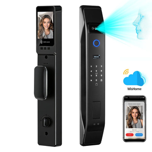 Cerradura Electrónica Automática para Puerta con Reconocimiento Facial 3D, Pantalla de Monitoreo, WiFi, Huella Dactilar Inteligente para Seguridad Premium en el Hogar - Product Image 1