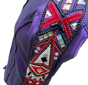 Tissu taffetas extensible fait à la main Cowgirl Western Show Shirt - Product Image 4