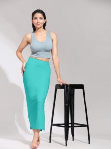 Trendmalls Femme Vert Mer pour Lycra Spandex Saree Shapers Jupon (P02) Respirant et Confortable - Product Image 6