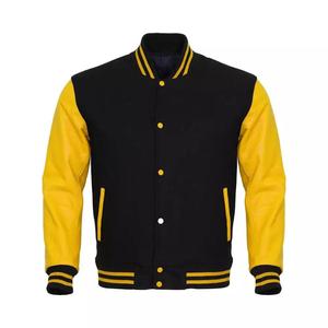 Fabricante Casual logotipo personalizado Unisex bordado de alta calidad Letterman Varsity CollegeBaseballjacket para menDDP envío - Product Image 4