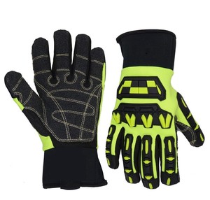 Gants de protection en cuir de construction anti-impact TPR personnalisés Gants de travail de sécurité mécanique de soudage anti-coupure - Product Image 6