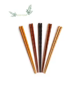 Ручные бамбуковые палочки для еды с индивидуальным логотипом и бамбуковые палочки для еды, набор для использования дома, упаковка для ресторанов