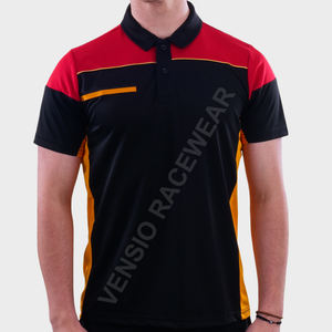 Vente en gros de vêtements de sport imprimés à manches courtes en polyester avec impression numérique personnalisée de haute qualité Polo de motocross Pit Crew - Product Image 2