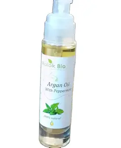 Huile d'argan marocaine biologique avec huile essentielle de menthe poivrée 100% Pure traitement hydratant de qualité supérieure pour Dr