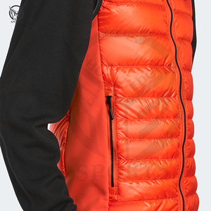 Chaleco Acolchado con Cierre, para Invierno, Ecológico, Transpirable, de Secado Rápido, 100% Poliéster, Ropa Exterior para Hombre, Servicio OEM - Product Image 5