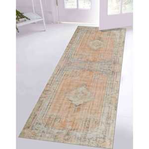 Muted Medallion Printed <b>Rug</b>, Turkish <b>Boho</b> Design for Living Room,Nonwoven Soft <b>Rug</b> - Product Image 4