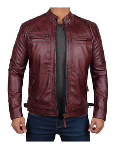 Veste en cuir d'agneau véritable pour hommes High Street veste de moto de style motard noir veste en cuir véritable personnalisée pour hommes - Product Image 2