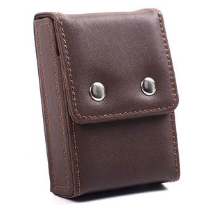 Étui de luxe promotionnel pour jeu de poker, 2 compartiments, en cuir véritable, sac à cartes de poker, logo personnalisé, étui à cartes imperméable - Product Image 4