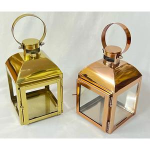 New Decorative Glass and Metal Candle <b>Lantern</b> Gold Finished for Home and <b>Christmas</b> Decoration Hanging <b>Lanterns</b> - Product Image 2