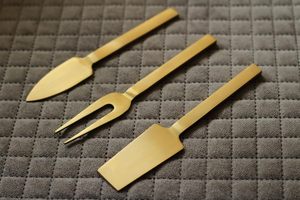 Bulk Price Gold PVD <b>Cheese</b> <b>Set</b> of 3 Pieces Stainless Steel <b>Cheese</b> Accessory With Custom Logo From India - Product Image 6