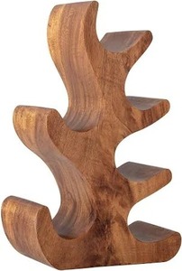 Exhibidor de Botellas de Vino de Madera de Mango/Acácia Sólida, Grabado, Ecológico, Hecho a Mano, Listo para Regalo, de Lujo Premium, para Juegos de Bar - Product Image 2