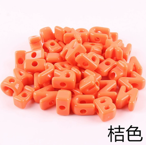 170 Piezas de Cuentas de Plástico Gruesas para Cadena de Teléfono Móvil, Acrílicas, con Recubrimiento UV, Iridiscentes, con Orificio Grande de 20 mm, Cuentas con Letras del Alfabeto - Product Image 4
