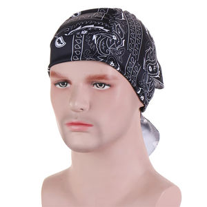 Fashion Custom Designer Unisex Soft Stretchable Turban Colorful Print Soft 100% Cotton <b>Bandanas</b> <b>for</b> <b>Man</b> - Product Image 2