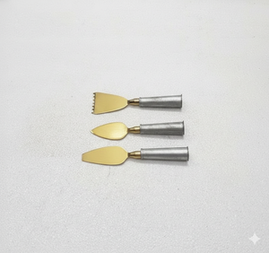 Juego de Utensilios para Queso de Lujo Chapados en Oro, Fabricados en Acero Inoxidable Resistente, Aptos para Lavavajillas y Microondas, para una Cena Refinada, Ideal para Regalo - Product Image 4