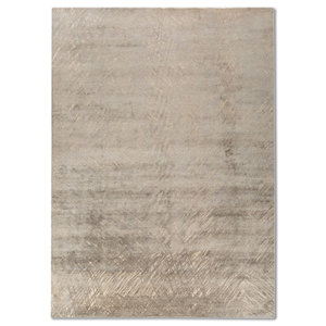 Alfombra de Lana y Seda Anudada a Mano Kavi Ivory, Colección Free Verse-Skrt-907(Fr), Alfombra Clásica Rectangular Grande Abstracta para el Hogar, Pasillo, PVC - Product Image 1