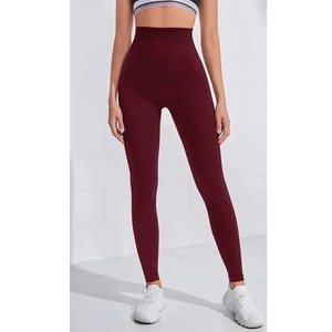 Leggings de mujer personalizados de alta calidad a la venta Nuevo diseño elástico de cintura alta para mujer Leggings de cintura alta sin costuras - Product Image 6