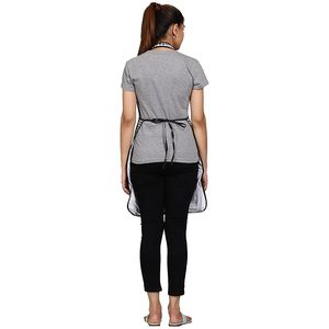 ผ้ากันเปื้อนผ้าฝ้าย100% สไตล์คลาสสิกระบายอากาศเป็นมิตรกับสิ่งแวดล้อมพร้อมกระเป๋าสำหรับทำอาหารในบ้าน - Product Image 3