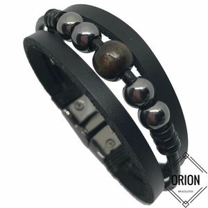 Leather Cuff <b>Bracelet</b> With Belts Buckle <b>Mens</b> Wristband Wholesale Fashion <b>Bracelets</b> Luxury Handmade Real Leather <b>Watch</b> Bangle - Product Image 3