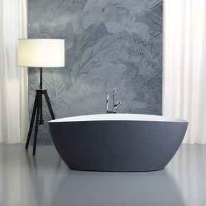 Bañera Moderna Independiente de Diseño Romano en Gris, Bañeras Modernas Únicas - Product Image 1