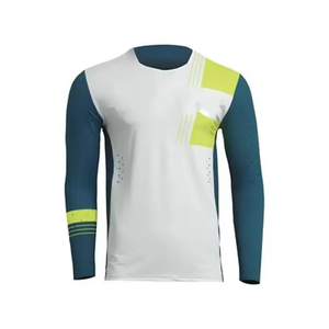 Camiseta de motocross de carreras con logotipo personalizado, camiseta de motocross por sublimación hecha con material de poliéster 100% - Product Image 2