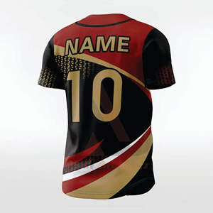 Maillot de baseball pour adulte, taille personnalisée, respirant, grande taille, 100% polyester, antibactérien, anti-UV, séchage rapide, service OEM/ODM - Product Image 4