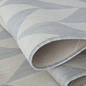 Outdoor Washable Polypropylene Flat Weave <b>Rug</b> Modern Braided Design for Hotel Bedroom Doorway Grey 600G - Product Image 3