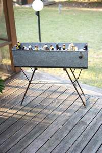 Mesa de fiestas de diseño de lujo, Tina de vino decorativa, Cubo de vino de gran tamaño galvanizado de primera calidad con asa a buen precio - Product Image 4