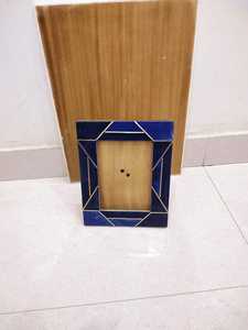 MS Artisanat Carré en bois massif Cadre photo couleur personnalisé écologique A4 8x10 Noyer Art mural rustique pour mariage/anniversaire - Product Image 2