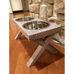 Comedero para Mascotas de Jardín, Diseño Único y Popular, Tamaño Grande, Artículos para el Hogar y el Jardín, Comedero para Perros de Madera y Metal - Product Image 3