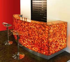 Dessus de table moderne en pierre d'agate translucide pour table de réception de restaurant Meubles de table à manger faits à la main d'intérieur de luxe - Product Image 3