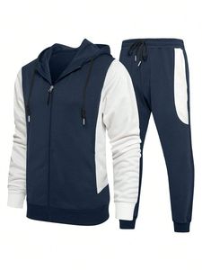 Conjunto Deportivo Personalizado para Hombre de Alta Calidad en Algodón, Sudadera con Capucha, Pantalones Deportivos Holgados con Estampado Lavado Ácido - Product Image 6