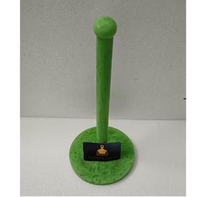 Porte-serviettes en papier de style élégant en résine, effet marbre vert, support de distributeur de rouleaux de papier de cuisine debout, au meilleur prix - Product Image 5