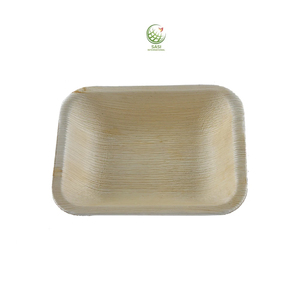 Cuencos de cena desechables de hoja de palma cuadrada biodegradable ecológica, vajilla desechable compostable para fiestas de bodas - Product Image 1