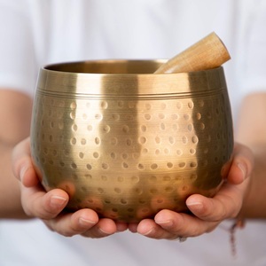 100% bol chantant tibétain fait à la main en laiton pour la méditation et la guérison cadeau bols chantants népal bols tibétains faits à la main 7 bols Chakra - Product Image 3