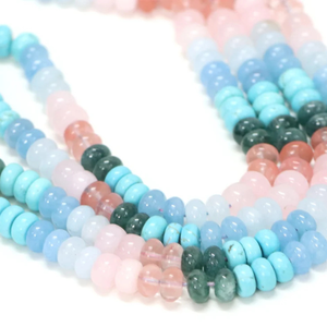 Cuentas Redondas de Cuarzo Multicolor: Joyería de Piedras Preciosas Lisas AAA (7-8 mm) - Product Image 5