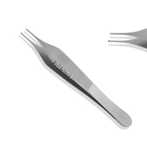 Gerald 18cm Dental Surgical <strong>Instruments</strong> 1x2 Teeth Tissue <strong>Dissecting</strong> Forceps Reusable Clamp Manual Power Source Medical Supplies - Product Image 2