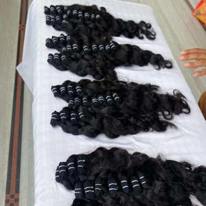 100% cheveux humains bruts de temple indien vierge pure vague naturelle non traitée Texture naturelle cheveux sains - Product Image 6