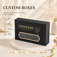 Boîte d'emballage magnétique personnalisée avec fenêtre, prix direct usine, boîte de luxe pour cadeau, pour vernis à ongles et cosmétiques