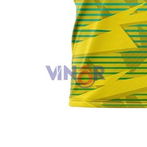 เสื้อฟุตบอลคุณภาพสูงน้ำหนักเบาเสื้อฟุตบอลแบบสั่งทำโลโก้ได้จากปากีสถาน - Product Image 5