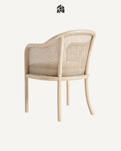 Silla de Comedor Zelvaria Hecha a Mano en Madera de Teca, Madera Sólida Ecológica, Muebles Modernos de Estilo Transicional para Comedor - Product Image 3