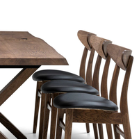 Table à manger rectangulaire rustique en bois massif extensible pour 8 personnes, utilisation intérieure/extérieure, usine de Ho Chi Minh