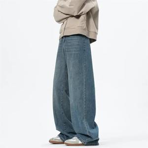 กางเกงคาร์โก้ขากว้างสำหรับผู้ชาย, กางเกงลำลองขายาวสีพื้นลำลองสไตล์เกาหลีแนวสตรีทฮิปฮอปซักงานปาร์ตี้-พร้อมน้ำหนักเบาเล็กน้อย - Product Image 4